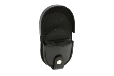 Preview: Schüttelbörse Münzbörse LEAS in Echt-Leder, schwarz