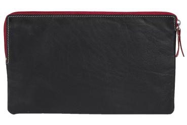 Mehrfarbige Banktasche Geldtasche LEAS in Echt-Leder, bunt