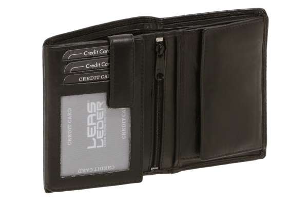 Geldbörse mit RFID-Blocker Geheimfächer Wiener Schachtel Portemonnaie Geldbeutel 