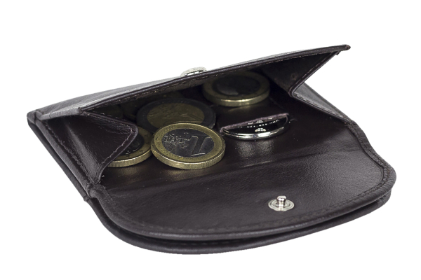 Minibörse LEAS in Echt-Leder, braun