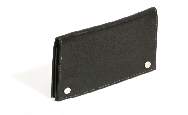 Tabaktasche Tabakbeutel Drehertasche LEAS in echt Leder, schwarz