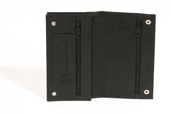 Tabaktasche Tabakbeutel Drehertasche LEAS in echt Leder, schwarz