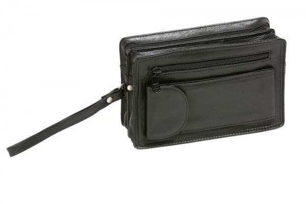 Herrentasche aus Rindleder LEAS in Echt-Leder, schwarz - LEAS Men's Bags