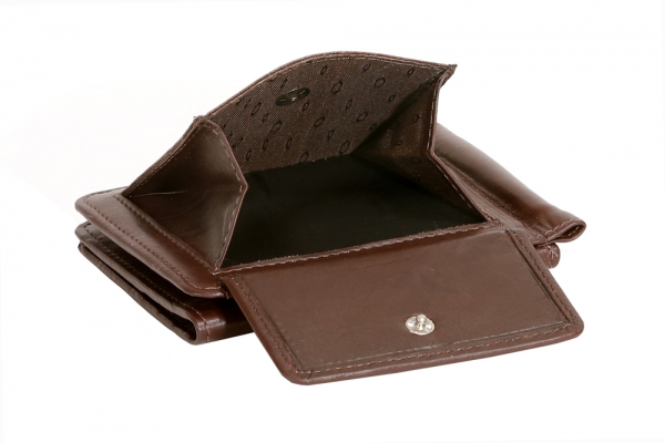 Dollar Clip Geldscheinklammer Geldklammer Money Clip LEAS in Echt-Leder, braun