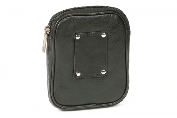 Gürteltasche LEAS in Echt-Leder, schwarz