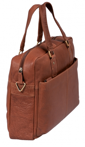 Stanford - Laptoptasche by CB in Echt-Leder, cognac - LEAS Classic Bags