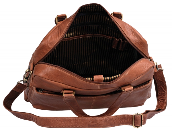 Stanford - Laptoptasche by CB in Echt-Leder, cognac - LEAS Classic Bags