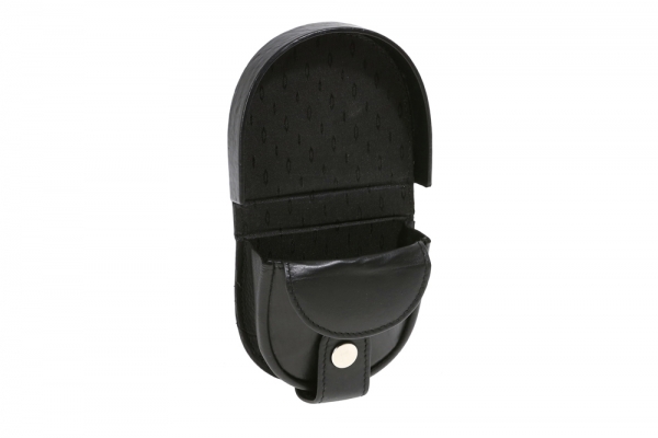 Schüttelbörse Münzbörse LEAS in Echt-Leder, schwarz