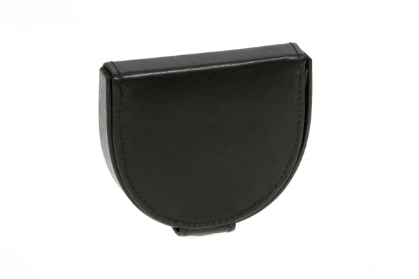 Schüttelbörse Münzbörse LEAS in Echt-Leder, schwarz