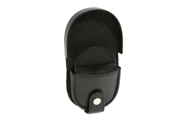 Schüttelbörse Münzbörse LEAS in Echt-Leder, schwarz