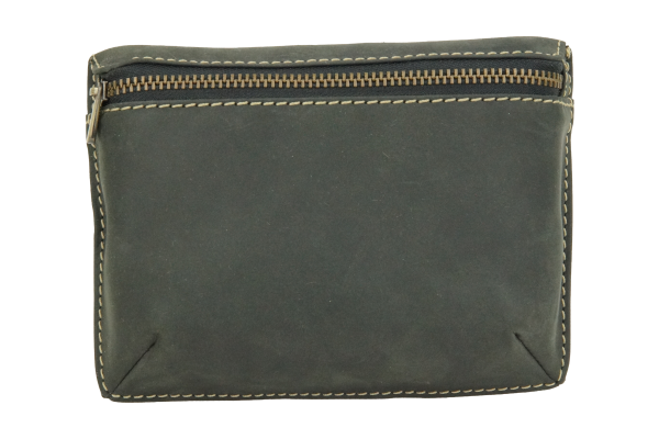 Gürteltasche mit Volllederausstattung und Geschenkbox LEAS in Echt-Büffel-Leder, schwarz