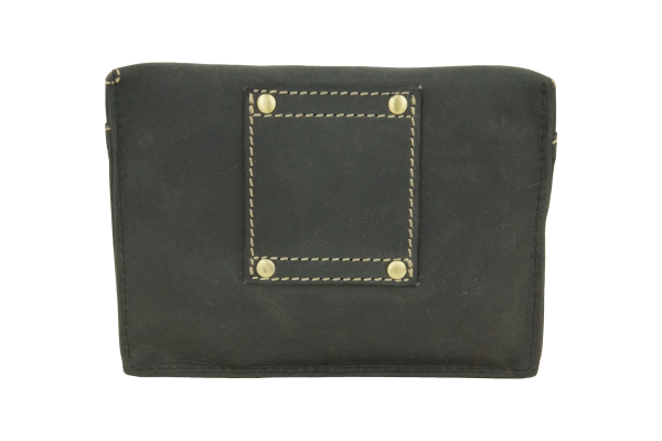 Gürteltasche mit Volllederausstattung und Geschenkbox LEAS in Echt-Büffel-Leder, schwarz